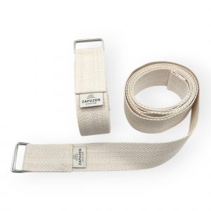Pack 2 correas de yoga algodón orgánico – Doble hebilla metálica – Hechas en España – ZAFUZEN