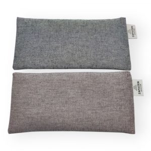 Pack 2 almohadas para ojos yoga Deep – Algodón natural – Relleno arroz y lavanda – ZAFUZEN