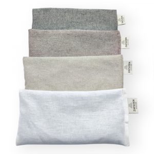 Pack 4 almohadas para ojos yoga – Algodón natural – Relleno arroz y lavanda – ZAFUZEN