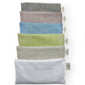 Pack 6 almohadas para ojos yoga – Algodón natural – Relleno arroz y lavanda – ZAFUZEN