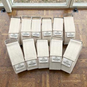 Alternative view of Pack 12 correas de yoga algodón orgánico – Doble hebilla metálica – Hechas en España – ZAFUZEN