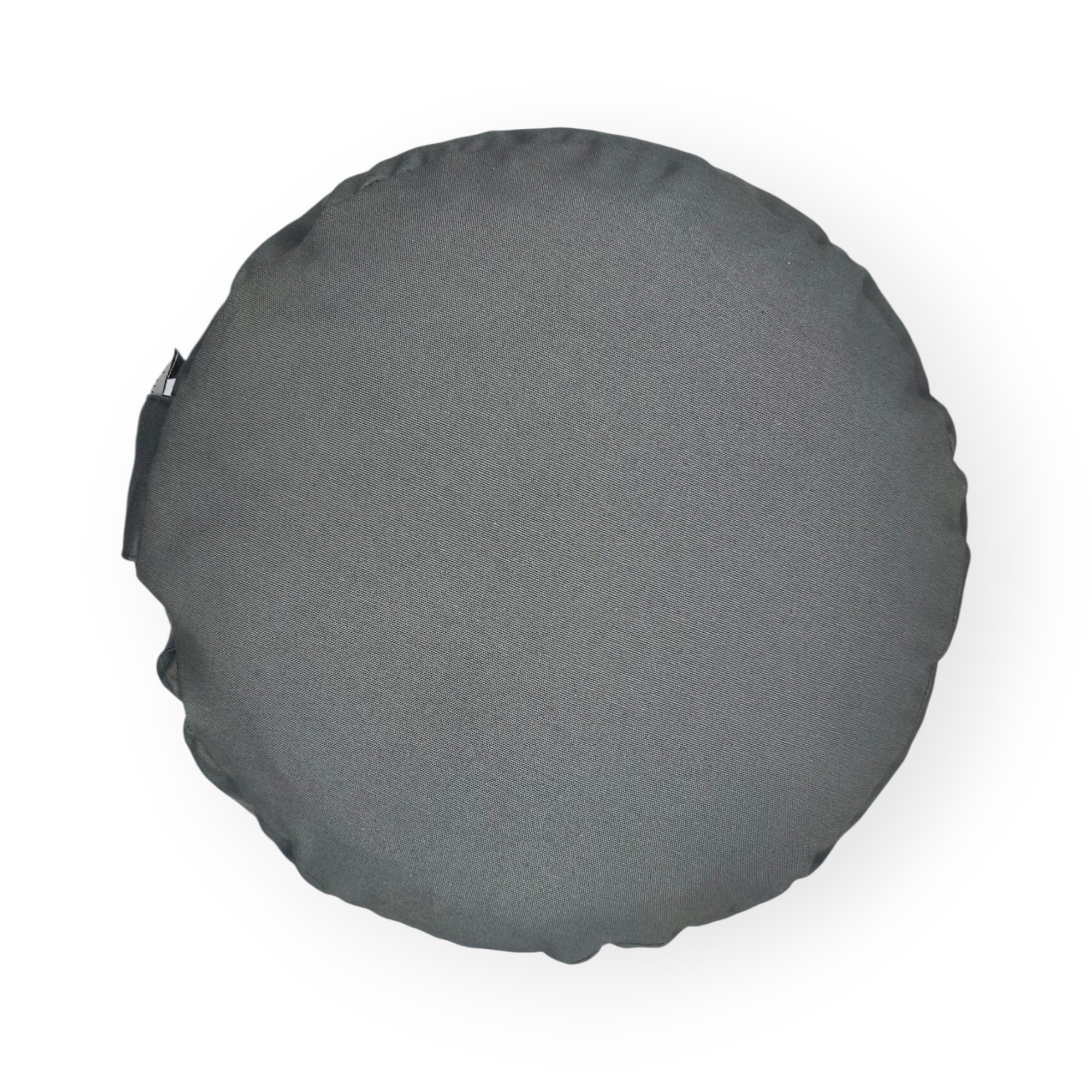 Zafú Redondo de Meditación · Cojín de Meditación y Yoga · Zafu Yoga con Relleno de Cáscara de Trigo Sarraceno · Funda Lavable · Ø 32 × 16 cm · Modelo: Stone · ZAFUZEN Atelier - Imagen 6