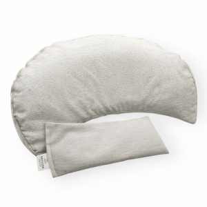 Ritual de Meditación Dune · Set de Meditación con Zafú Media Luna y Almohada para Ojos · Cojín de Meditación Ergonómico · Rellenos Naturales · ZAFUZEN Atelier