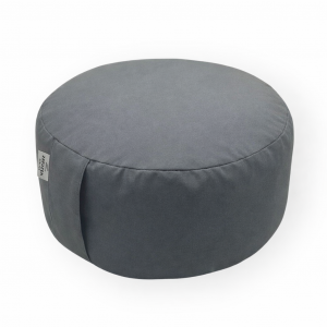 Alternative view of Zafú Redondo de Meditación · Cojín de Meditación y Yoga · Zafu Yoga con Relleno de Cáscara de Trigo Sarraceno · Funda Lavable · Ø 32 × 16 cm · Modelo: Stone · ZAFUZEN Atelier