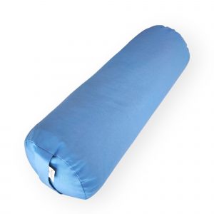 Bolster de Yoga cilíndrico · Cojín Bolster para Yoga Restaurativo y Savasana · Relleno de cáscara de espelta ecológica con lavanda · Funda lavable · 60×20 cm · Modelo: Horizon