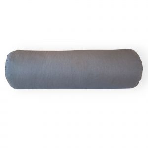 Alternative view of Bolster de Yoga cilíndrico · Cojín Bolster para Yoga Restaurativo y Savasana · Relleno de cáscara de espelta ecológica con lavanda · Funda lavable · 60×20 cm · Modelo: Stone
