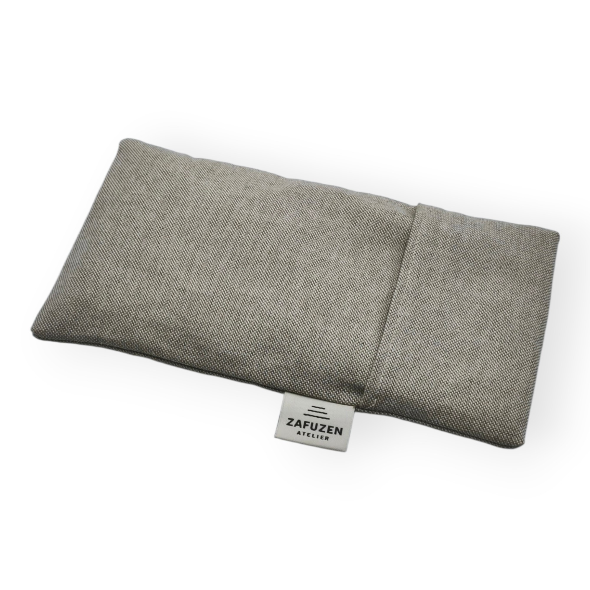 Almohada para ojos yoga con funda lavable Dune – Algodón natural – Relleno arroz y lavanda – ZAFUZEN
