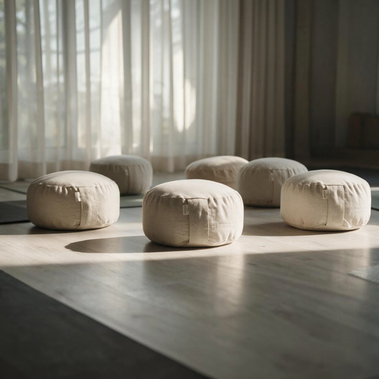 Round Zafu Professional Set · Sand · 6 – ZAFUZEN Atelier Professional - Imagen 2