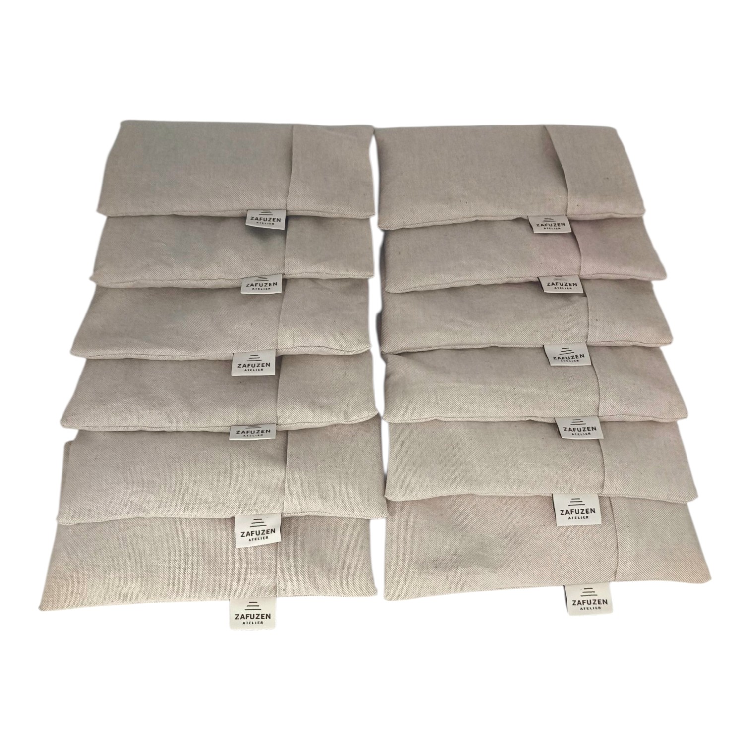 Eye Pillow Professional Set · Dune · Washable Cover · 12 – ZAFUZEN Atelier Professional