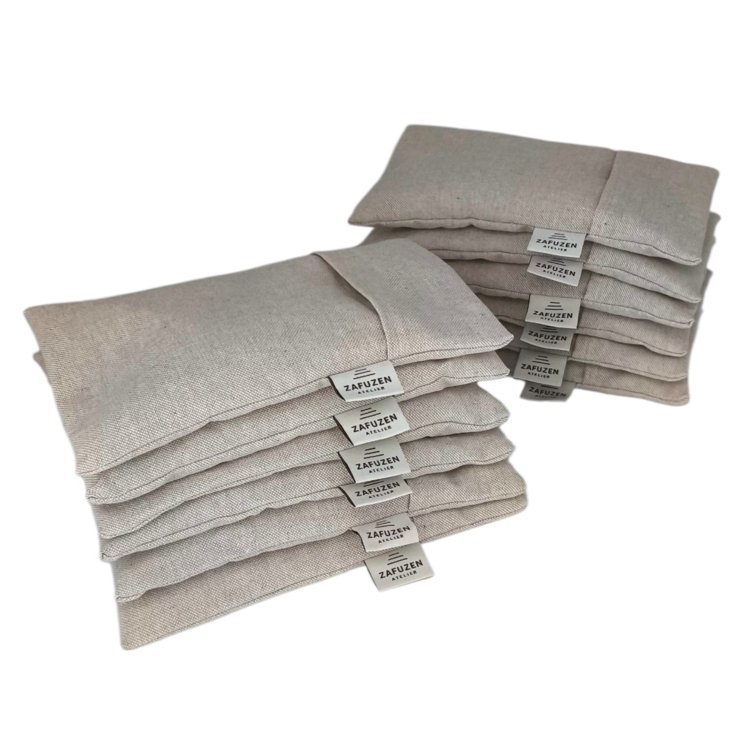 Eye Pillow Professional Set · Dune · Washable Cover · 12 – ZAFUZEN Atelier Professional - Imagen 2